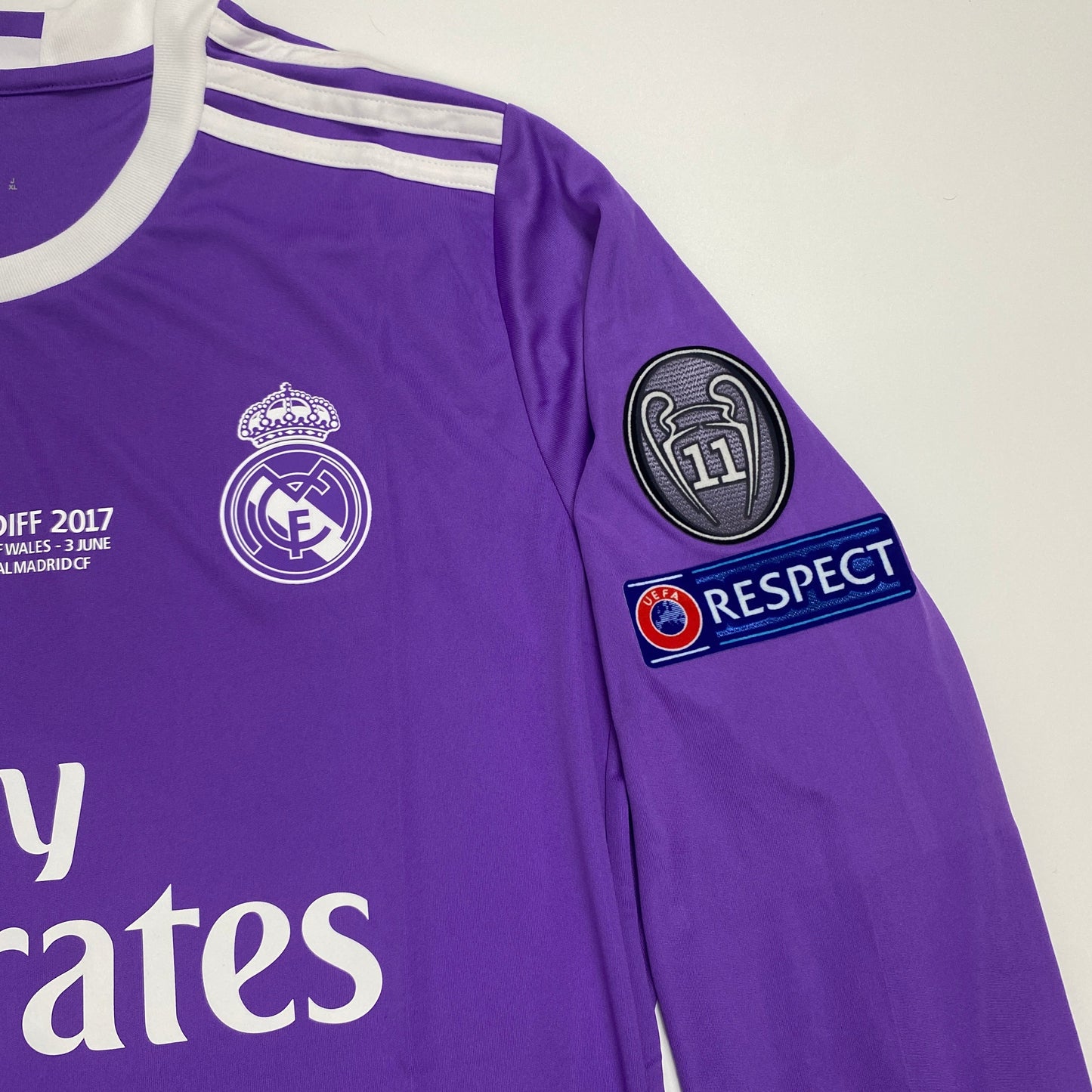 Original Real Madrid 2016/17 Away Long Sleeve Jersey – Cristiano Ronaldo #7, Double Title Season