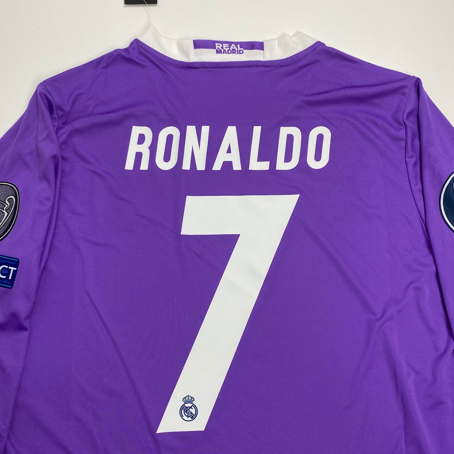 Original Real Madrid 2016/17 Away Long Sleeve Jersey – Cristiano Ronaldo #7, Double Title Season