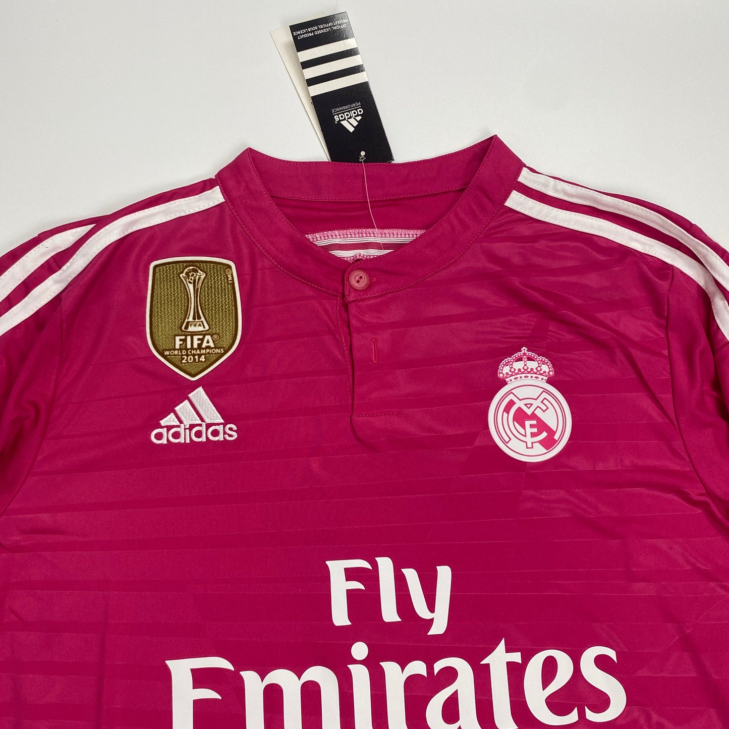 Authentic Real Madrid 2014/15 Away Pink Jersey – Cristiano Ronaldo #7