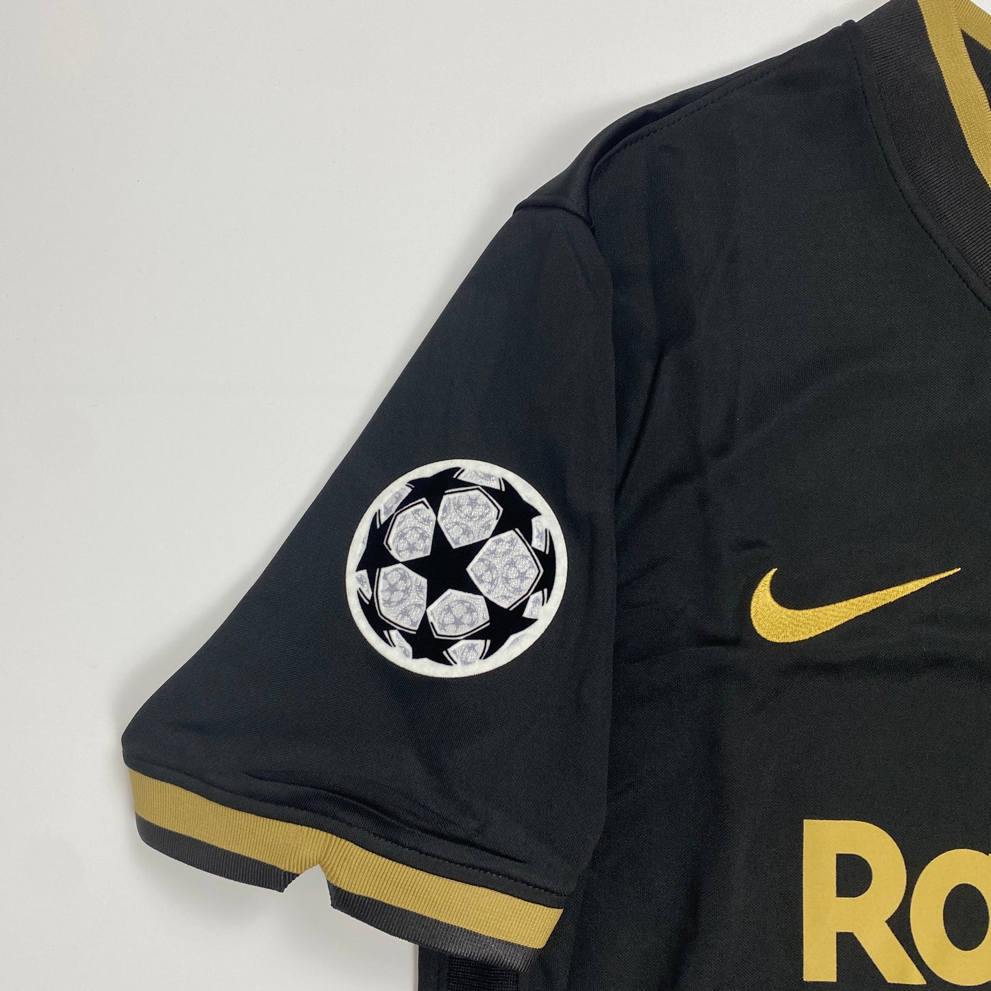 Original FC Barcelona 2020/21 Away Jersey – Lionel Messi #10 (Black & Gold UCL Edition)