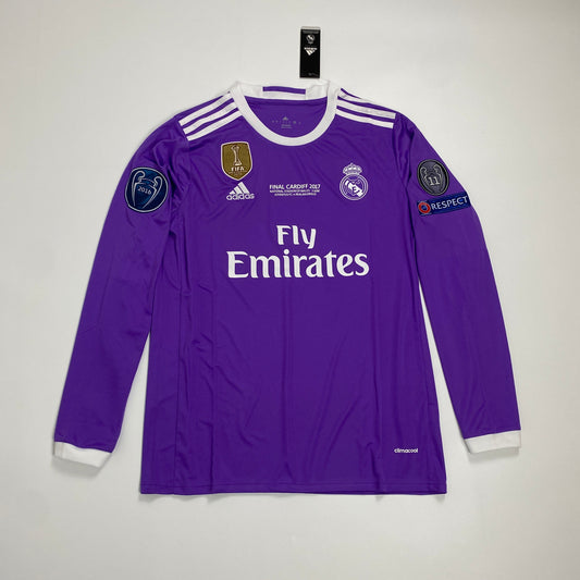 Original Real Madrid 2016/17 Away Long Sleeve Jersey – Cristiano Ronaldo #7, Double Title Season