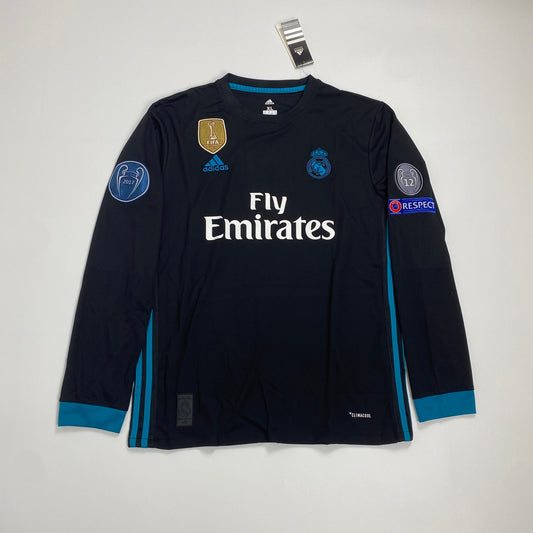 Authentic Real Madrid 2017/18 Away Long Sleeve Jersey – Cristiano Ronaldo #7