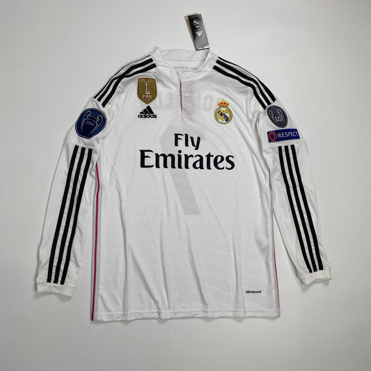 Original Real Madrid 2014-15 Home Long Sleeve Soccer Jersey – Ronaldo NO 7