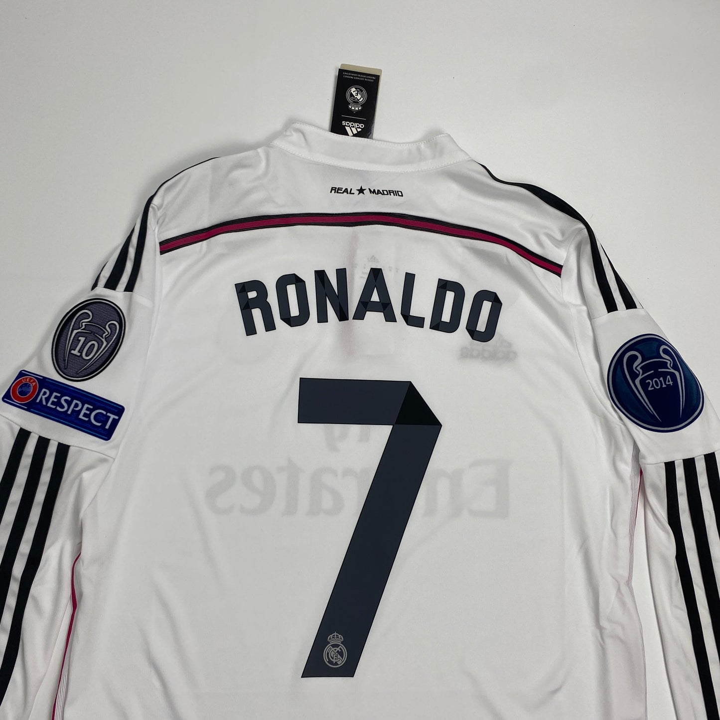 Original Real Madrid 2014-15 Home Long Sleeve Soccer Jersey – Ronaldo NO 7